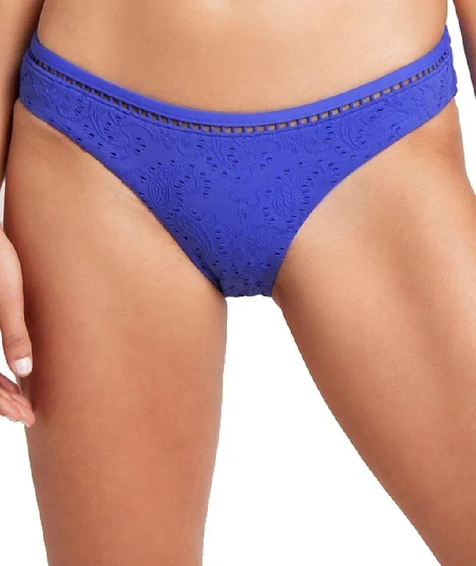 Sea Level Chantilly Hipster Bikini Brief - Azure