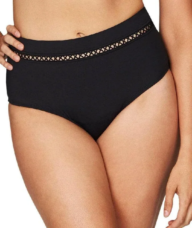 Sea Level Lola High Waist Bikini Brief - Black