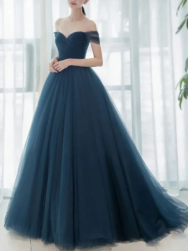 simple-blue-off-shoulder-long-prom-dress-v-neck-tulle-bridesmaid-dress