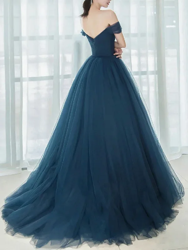 simple-blue-off-shoulder-long-prom-dress-v-neck-tulle-bridesmaid-dress