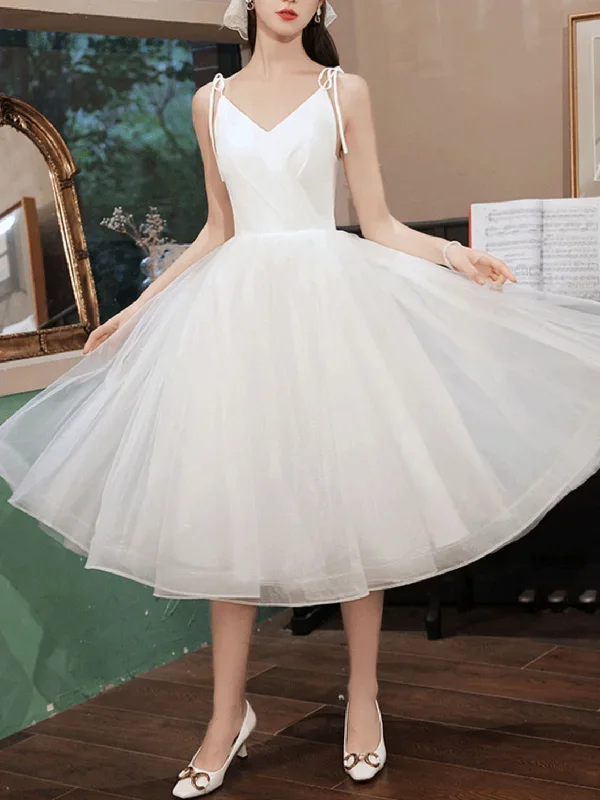 simple-white-v-neck-short-prom-dress-white-homecoming-dress