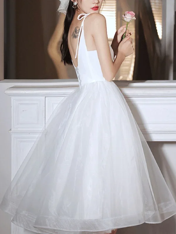 simple-white-v-neck-short-prom-dress-white-homecoming-dress