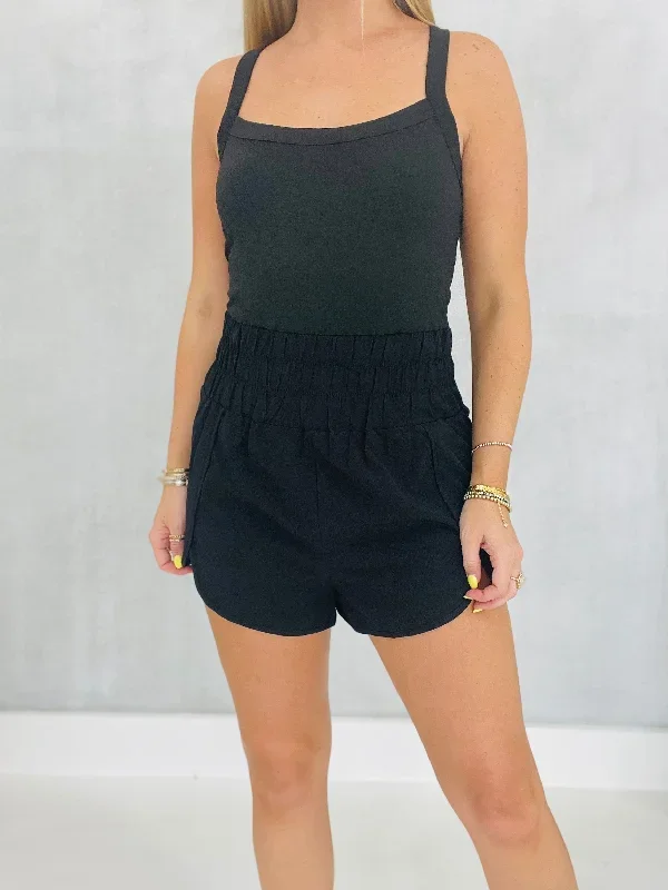 Stay Active Romper - Black