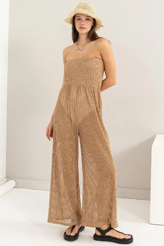 Sunset and Swim HYFVE Knitted Beach Cover Up Jumpsuit