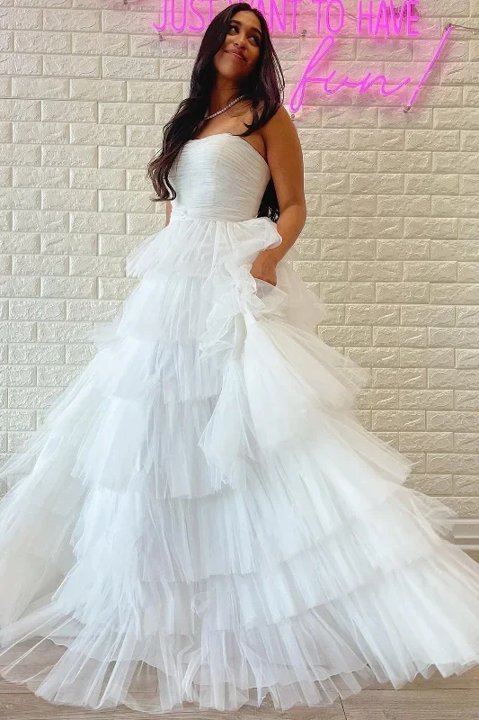 white-strapless-tiered-a-line-long-prom-dress-with-ruffles